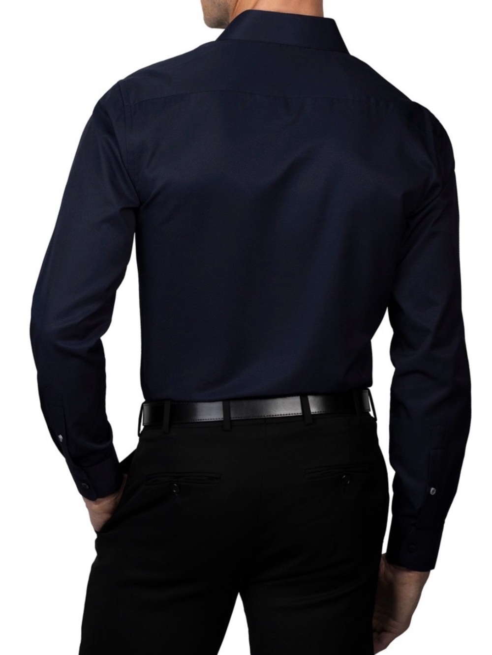 Ben Sherman Men's Slim Fit Dress Shirt Black Size Small 14-14.5 32/33 Business